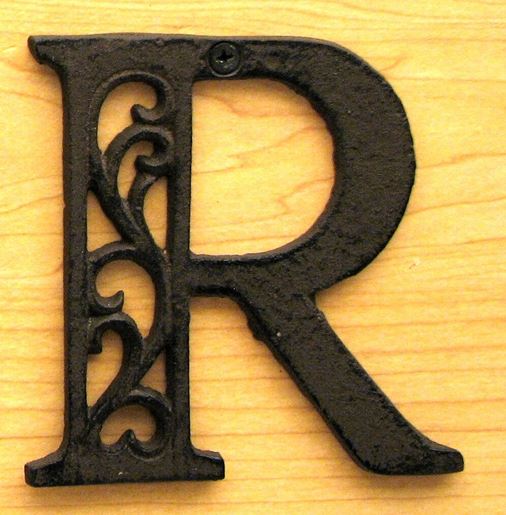 Picture of Cast Iron Letter R