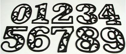 Picture of Cast Iron Numbers Set of 10