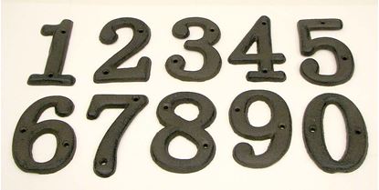 Picture of Solid Cast Iron Number 0 - 9 Set 10