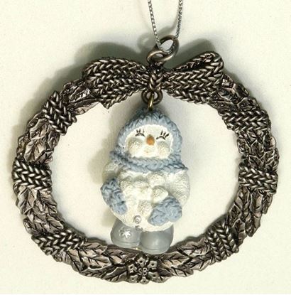 Picture of Snow Buddies Snowball Pewter Ornament