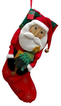 Picture of Santa Fabric Stocking