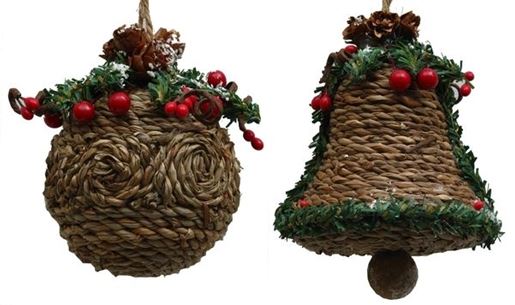 Picture of Jute-look Ball Ornament Set of Two