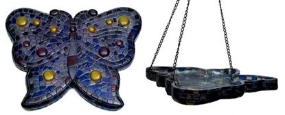 Picture of Mosaic Butterfly BirdfeederWall Plaque