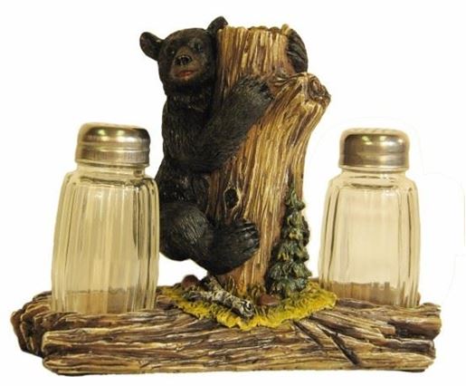 Picture of Bear On Tree Salt & Pepper Shakers