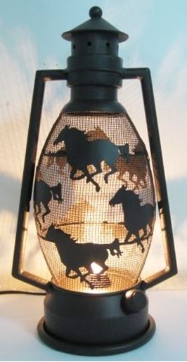 Picture of Metal Horse Lantern Night Light