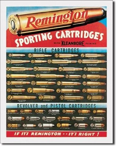 Picture of Tin Sign Remington Sporting Cartridges