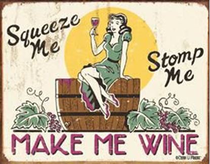 Picture of Tin Sign Moore - Make me Wine