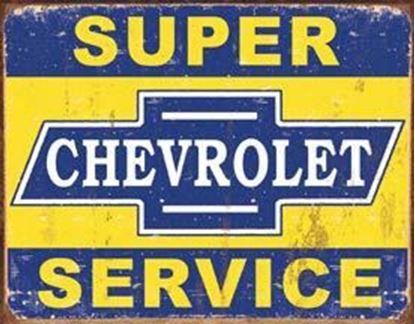 Picture of Tin Sign - Super Chevy Service