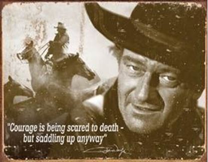 Picture of Tin Sign John Wayne - Courage