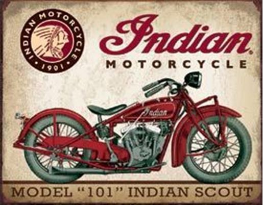 Picture of Tin Sign - Indian Scout