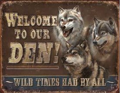 Picture of Tin Sign - JQ - Den - Welcome