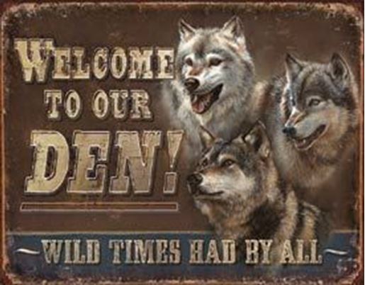 Picture of Tin Sign - JQ - Den - Welcome