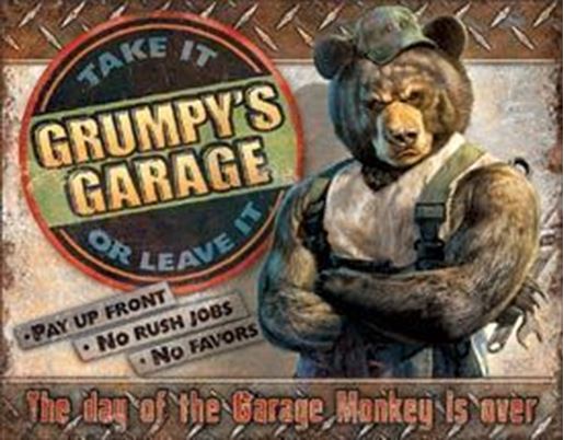 Picture of Tin Sign - Grumpy's Garage