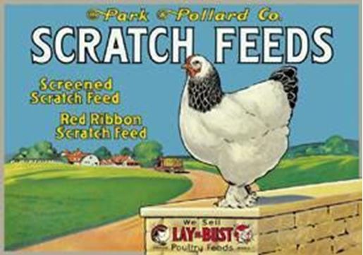 Picture of Tin Sign Scratch Feeds