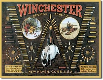 Picture of Tin Sign Winchester Bullet Board