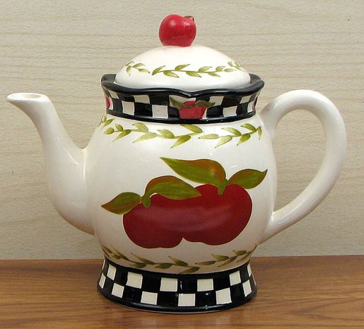 Picture of Ceramic Apple Teapot