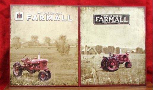 Picture of Farmall Wooden Vintage Look Signs Set/2