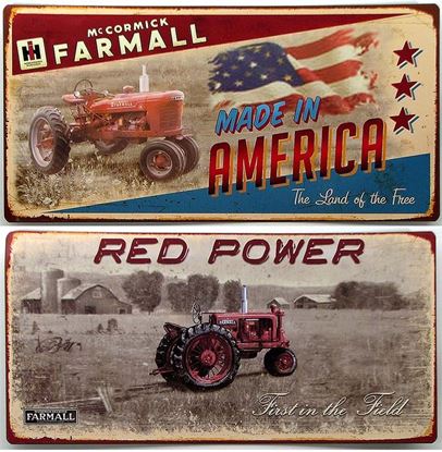 Picture of Farmall Tin Sign Set of 2