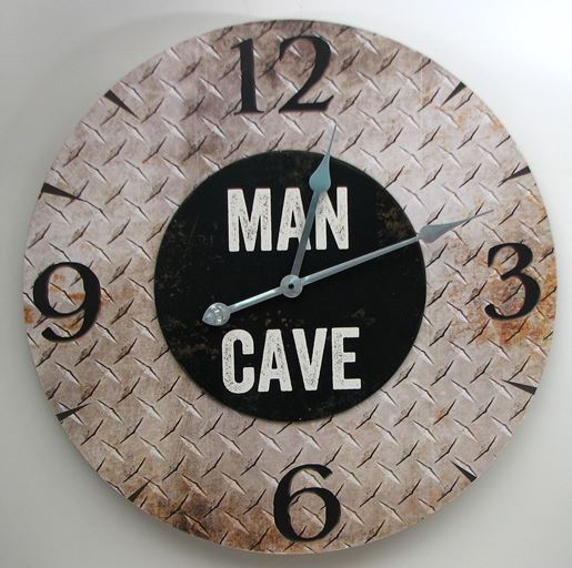 Image sur "MAN CAVE" Wall Clock