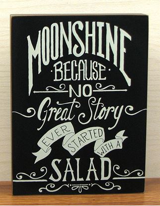 Picture of Wood Moonshine Sign