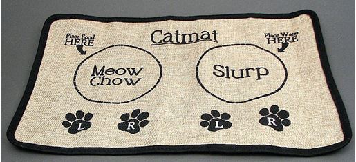 Picture of Burlap Cat Placemat