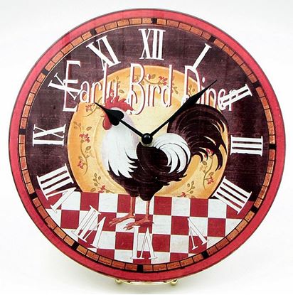 Picture of Early Bird Diner Rooster Clock