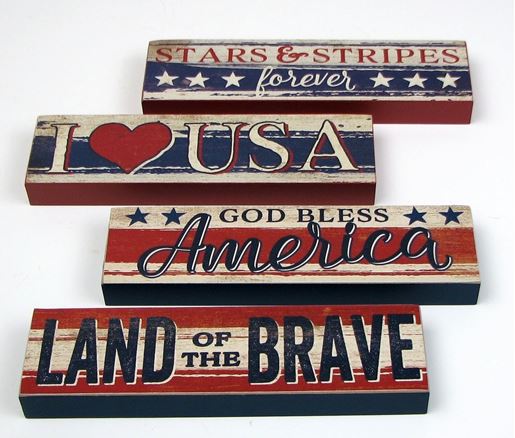 Picture of Americana Signs Set of 4