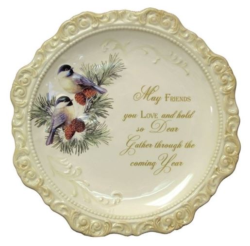 Picture of Elegant Ceramic Decorative Plate 'May Friends You Love'