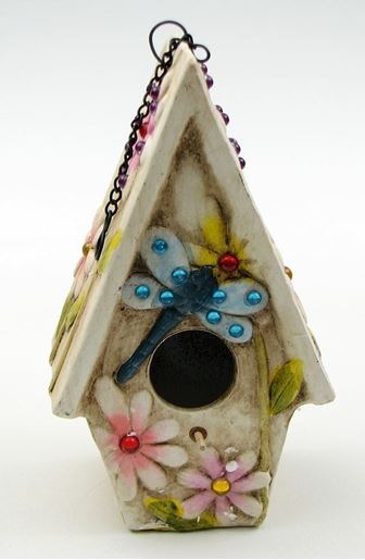 Picture of Stoneware Dragonfly Birdhouse