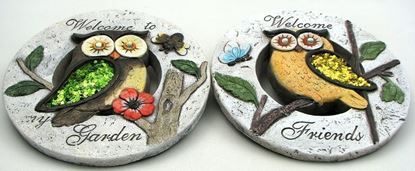 Picture of Owl Cement Garden Stone set of 2