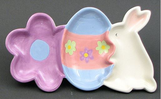 Picture of Ceramic Bunny Divided Tray