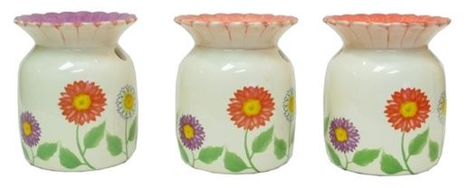 Picture of Ceramic Flower Tart Warmer in Three Styles, Price Each