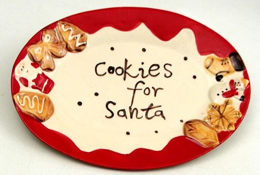 图片 "Cookie For Santa" Plate