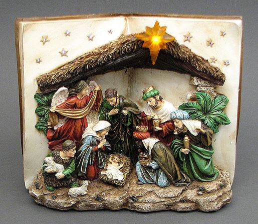 Picture of Nativity Scene Book LED