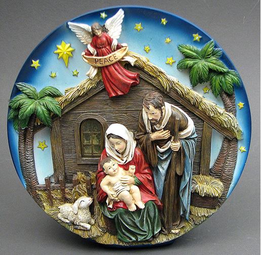 Picture of Nativity Scene Plate LED