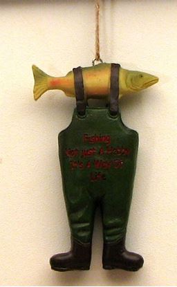 Picture of Resin Fishing Boot Ornament