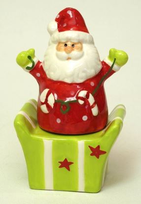 Picture of Ceramic Santa/Gift Box Salt & Pepper Set