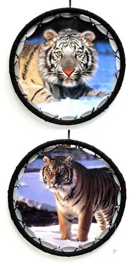 Picture of Yellow Tiger Mandala Set of 2