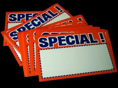 Picture of Florescent Orange Special Retail Tags