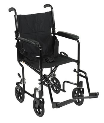 Image de Wheelchair Transport Lightweight Black 17