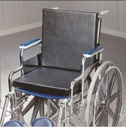 Picture of Solid Back Insert Wheelchair Cushion  18 x16 x1.25  w/Strap