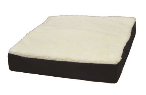 Picture of Gel Wheelchair Cushion w/ Fleece Top 16  x 18  x 3.5