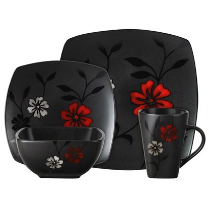 Picture of Gibson 16-Piece Evening Blossom Dinnerware Set