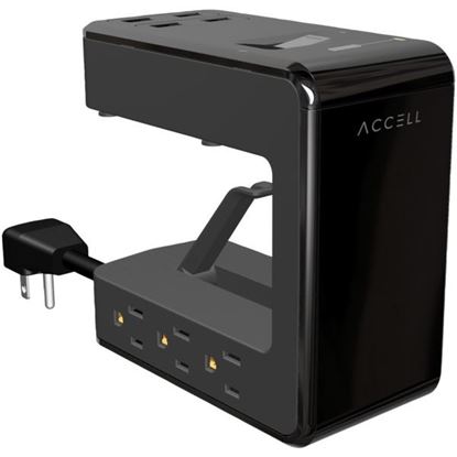 Picture of Accell D080B-045B Power U Power Station with Surge Protection, 6-Foot Cord (Black)
