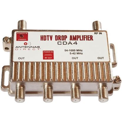 Picture of Antennas Direct CDA4 TV/CATV Distribution Amp (4 Way Output)