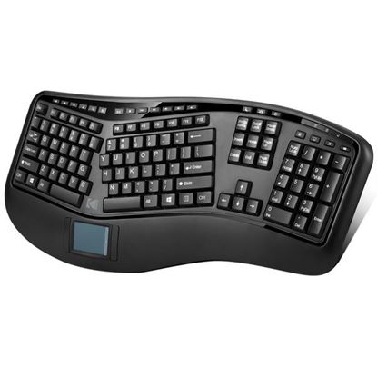 Picture of Kodak TRUFORM 4500 TRUFORM 4500 Wireless Ergonomic Keyboard with Integrated Trackpad