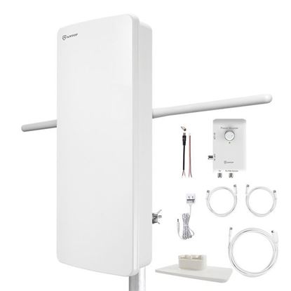 Picture of ANTOP Antenna Inc. AT-800SBS AT-800SBS HD Smart Panel Amplified HDTV and FM Amplified Indoor/Outdoor Antenna