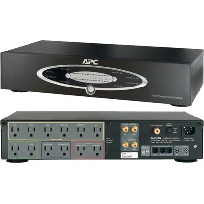 Picture of APC H10BLK 12-Outlet H-Type Rack-Mountable Power Conditioner with Coaxial Protection