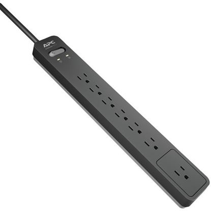 Picture of APC PE76 7-Outlet SurgeArrest Surge Protector, 6ft Cord (Black)