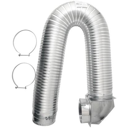 Picture of Builder's Best 111718 4" x 8ft UL Transition-Duct Single-Elbow Kit